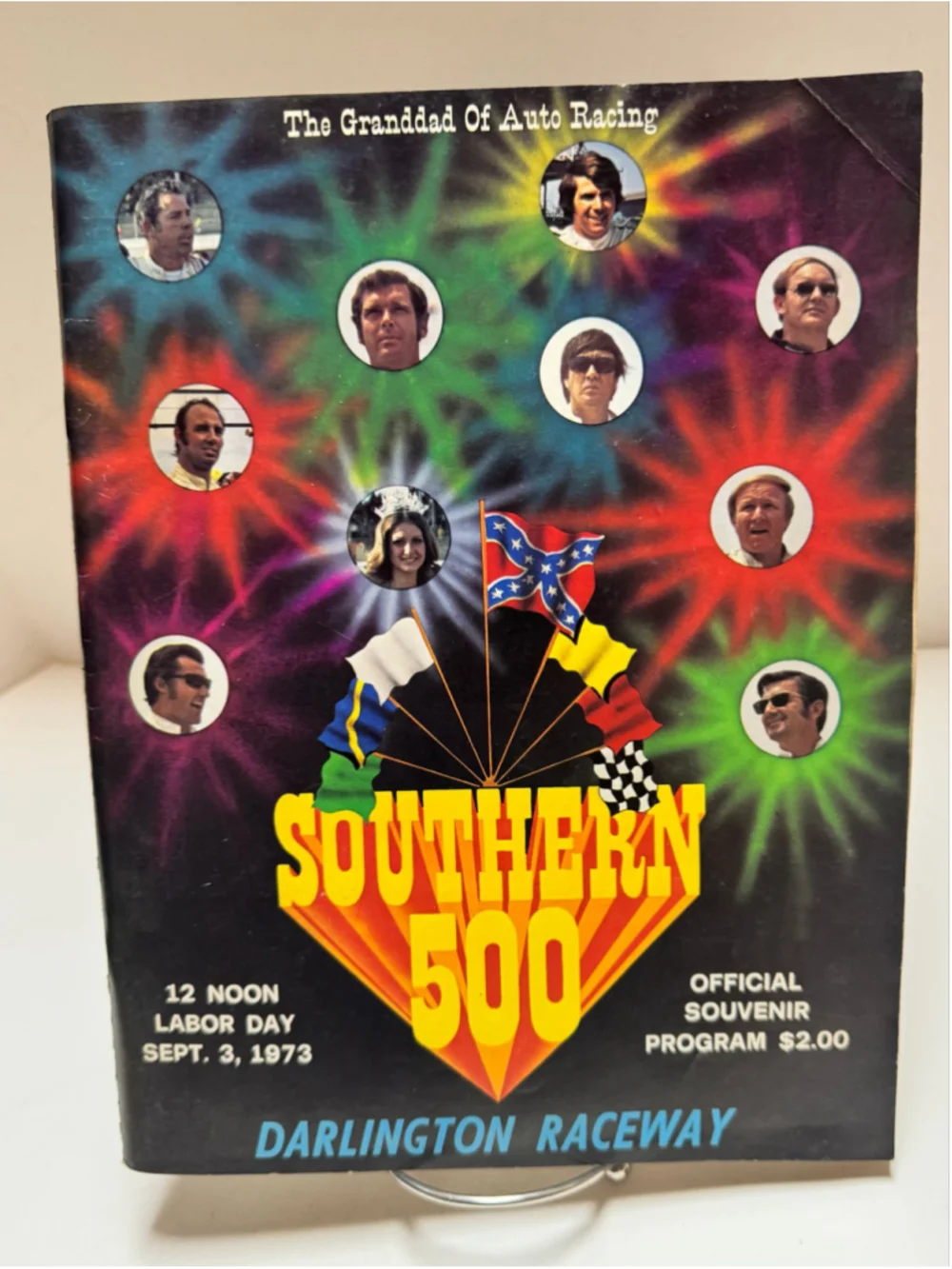 Vintage 1973 Southern 500 Darlington Raceway Souvenir Program